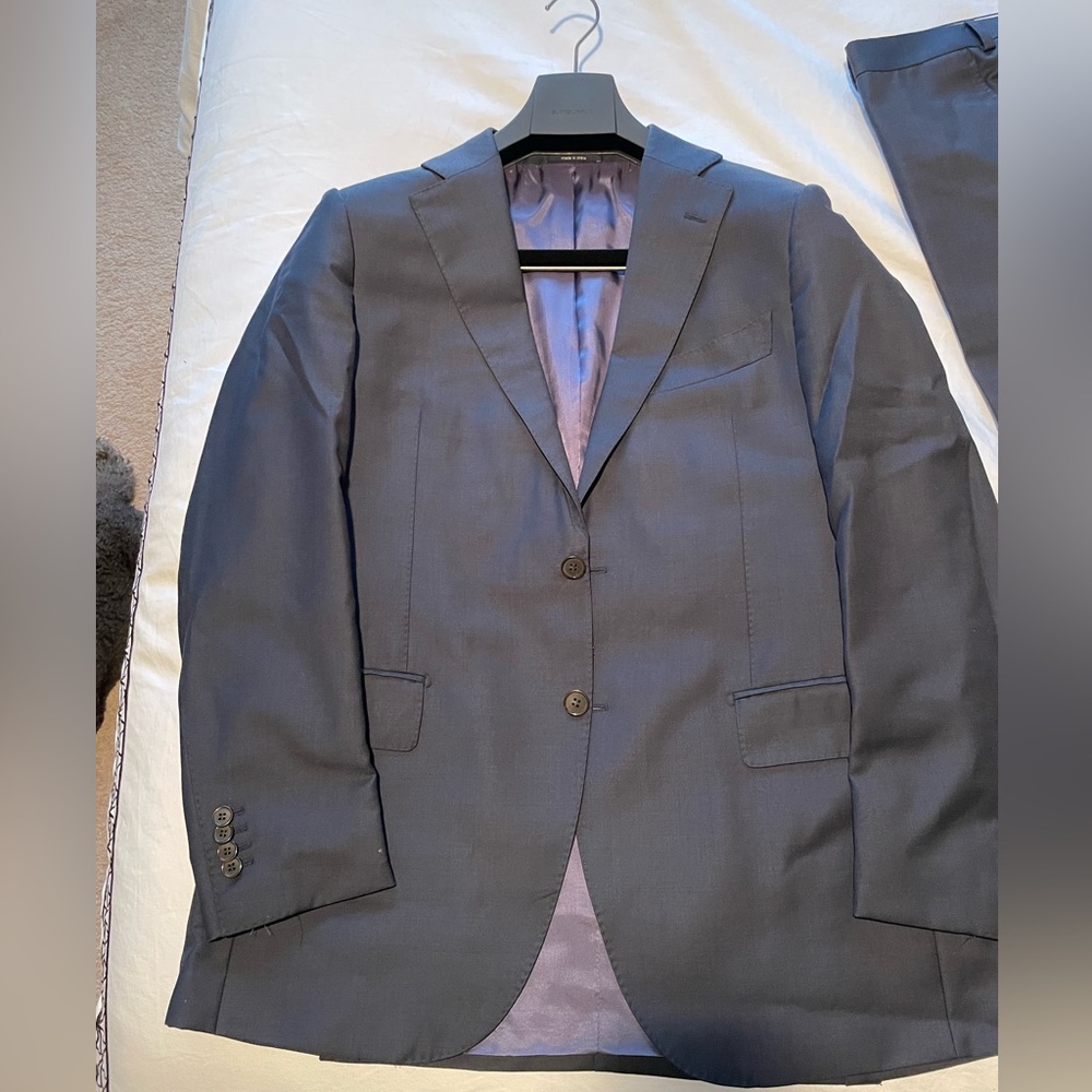 Mens Navy Lazio suit